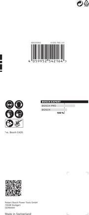 <!-- language missing --> BoschEXPERT C470 砂紙 80x133mm 60 粒度